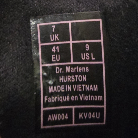 Dr. Martens Hurston Black Leather Heeled Platform Lug Sole Chelsea Boots 9-10 - Picture 7 of 14